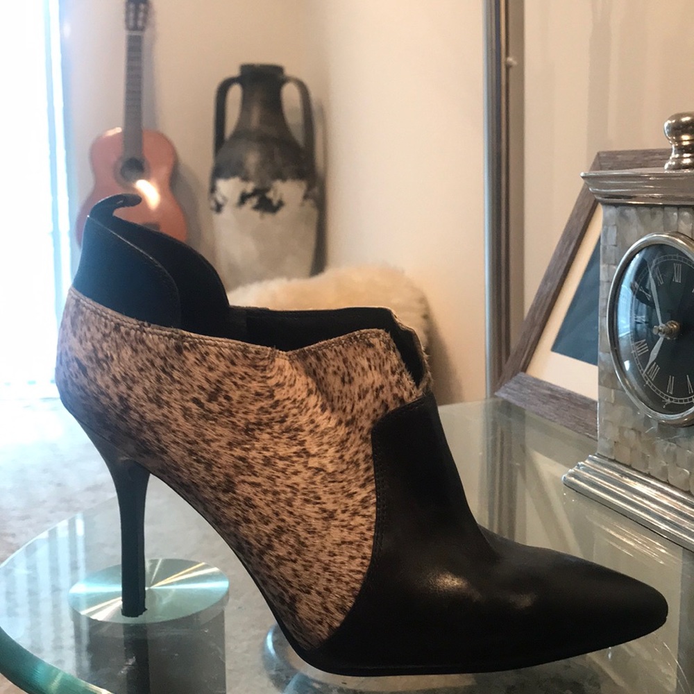 Enzo Angiolini Pony Hair Booties
